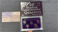 2008 commemorative quarters platinum edition