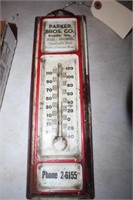 PARKER BROS CO THERMOMETER AS IS