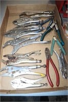13 PAIRS OF PLIERS