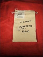 Bag of $25 U.S. Mint 1999-2000 State Quarters
