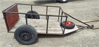 Flatbed Utility Trailer w/ Spare Tire