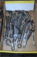 BOX OF CRAFTSMAN COMBINATION WRENCHES