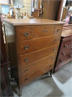 ANTIQUE OAK 7 DRAWER CHEST