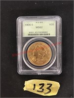 1906-S $20.00 Gold Piece