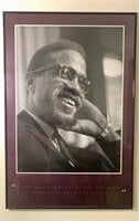 Malcolm X Quoted Portrait Framed Poster