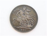 1891 Victoria D:G: Britt Reg: FD Coin