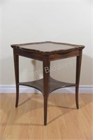 Haddon Hall Accent Occasional Table w Lower Shelf