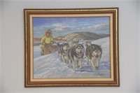 Nori Peter Signed Inuit Framed Artwork