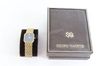 Seiko Quartz Gold Tone Men's Wrist Watch