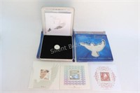 Two Sets of Coins & Stamps Millennium Keepsake's