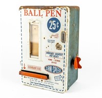 Vintage 1950 Ball Pen Coin Op Dispenser