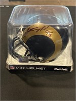 St Louis Rams OLD Auto Signed Mini Helmet NO COA