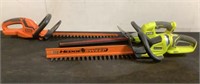 (3) Assorted Battery Powered Hedge Trimmers