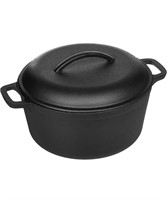 Cast Iron Round Dutch Oven Pot with Lid andHandles