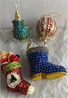 Push Pin 1970’s Ornaments - Approx 3"