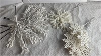 Snowflake Pics and Flocked Branches for Holiday