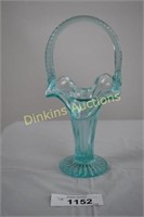 Fenton Glass Vase Basket