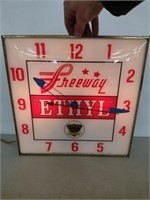 Pam Clock Advertisement Freeway Ethyl