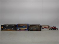 Mixed Lot Five Diecast Model Cars One Bank