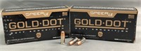 (2x) 50 Rnds Speer Gold Dot GDHP 9mm Luger +P