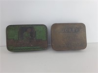 Vintage household nail box and sucrets