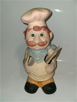 Vintage Chef Ceramic Spoon Utensil Holder
