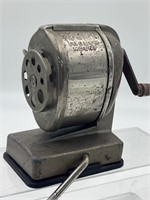 Vintage Boston Vacuum Mount Pencil Metal Sharpener