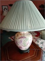 Asian Inspired Porcelain Table Lamp 27"