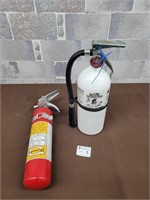 2 Fire extinguishers (showing charged)