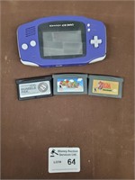 Nintendo Gameboy with games (Super Mario, Zelda)..