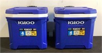 (2) Igloo 60Qt Coolers