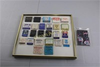 Framed Match Book Collection