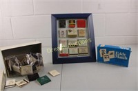 Framed Collection of Match Books & More