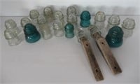 Vintage Glass Insulators.