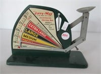 Vintage Jiffy Way Egg Scale. Measures 5.25" T.