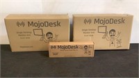 MojoDesk Monitor Arms With Power Bar