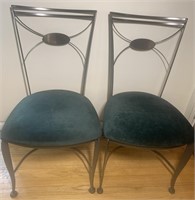 Modern Metal Green Dining Chairs 3ft