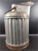 Vintage 5 Gallon Galvanized Pour Can , HB MCo