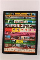 Framed Collectible Match Boxes