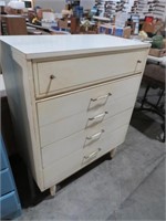 PAINTED MCM STYLE 5 DRAWER CHEST