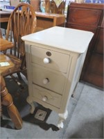 PAINTED MCM STYLE 3 DRAWER NIGHTSTAND