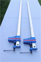 Set of 2 Aluminum Bar Clamps - Made in USA - 48"