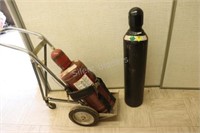 Welding Oxygen and Acetylene Tanks with Cart