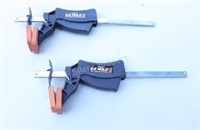 Set of 2 E-Z Hold II Bar Clamp / Spreaders - 12"