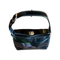 Vintage Paolo Gucci Black Patent Leather Handbag