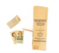 Vintage Peerless Weighing Machine Tickets