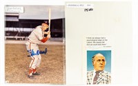 Lot Of 2 Sports Greats Signed Photos