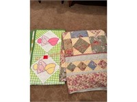 2 Homemade Antique quilts