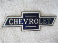 1920's Era Chevrolet Radiator Badge.