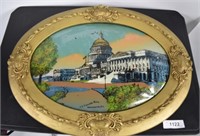 US Capitol  Building Reverse Painting